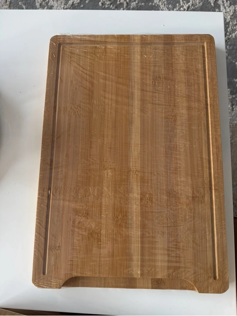 Bamboo cutting board with 3 collapsible container and strainer new